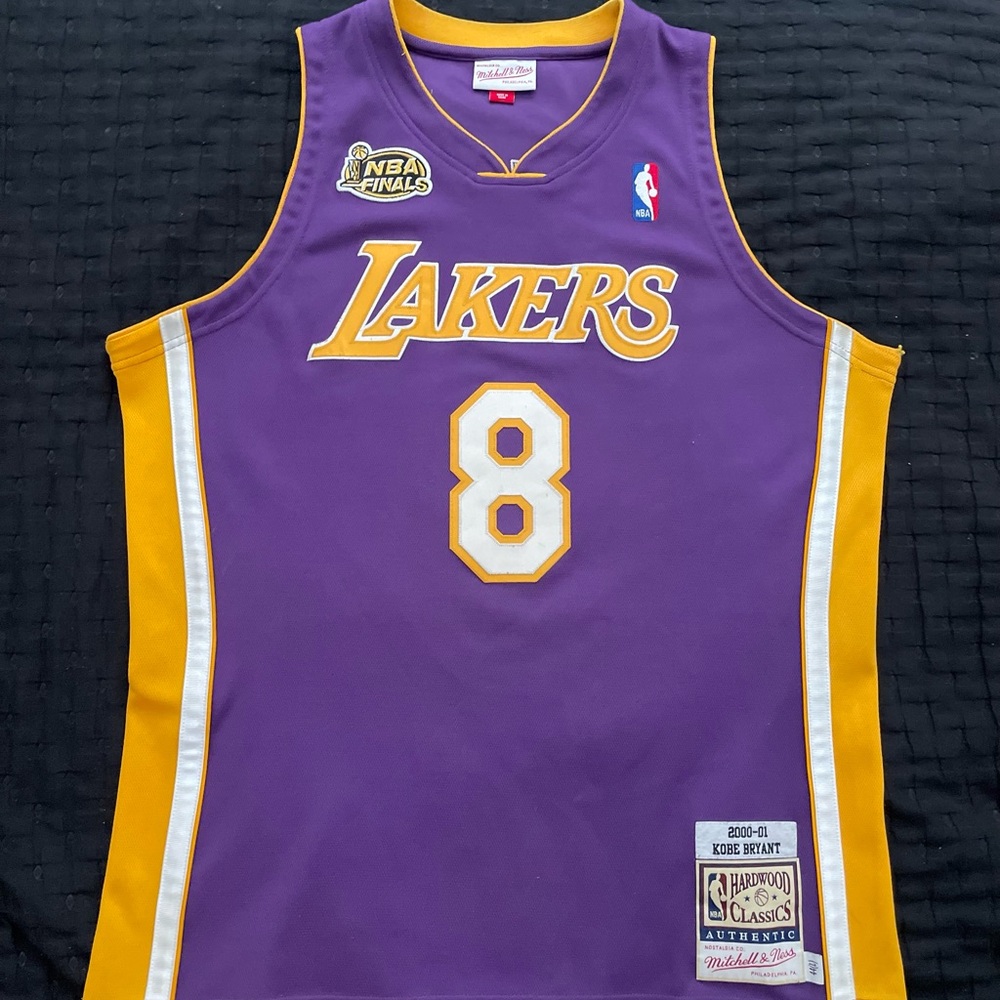 Mitchell & Ness Purple and Gold Lakers Jersey